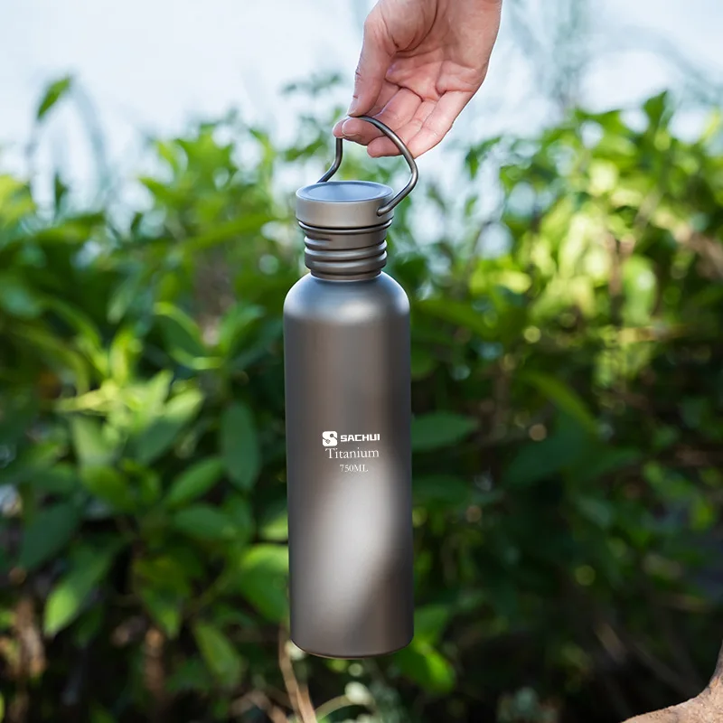 Titanium Outdoor Sport Water Bottle Camping Hiking Picnic Climbing Running Cycling Single Layer Lightweight Drinking Bottle - view 3