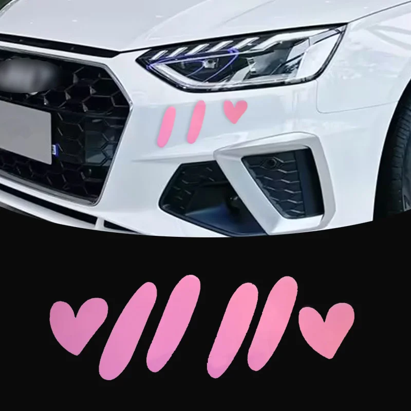 

Cute Cartoon Powder Blusher Car Stickers Waterproof Vinyl Decals for Auto Bumper Window Motorcycle Front Fairing Tank Decor