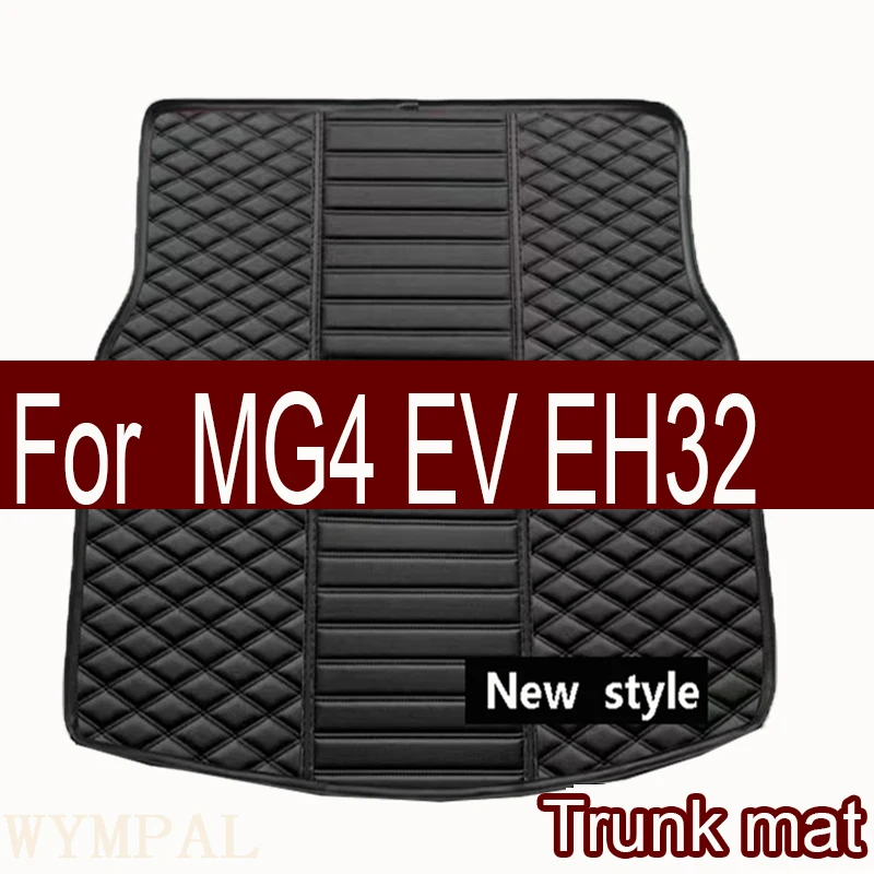 Leather Car Trunk Mats For MG4 EV EH32 2022 2023 2024 Water Proof Protection Coffre Voiture Car Rear Trunk Mats Car Accessories