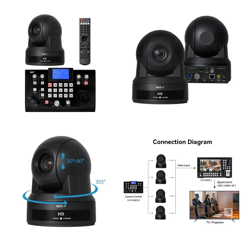 

HD 1080p, 20-кратный оптический зум, USB, 5 МП для видеотрансляций, прямых эфиров, автофокус, PTZ, NDI, видеоконференции