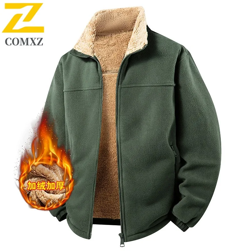 

COMXZ Мужская повседневная куртка, модная деловая удобная ветровка с воротником-стойкой, однотонная повседневная стильная легкая зимняя одежда