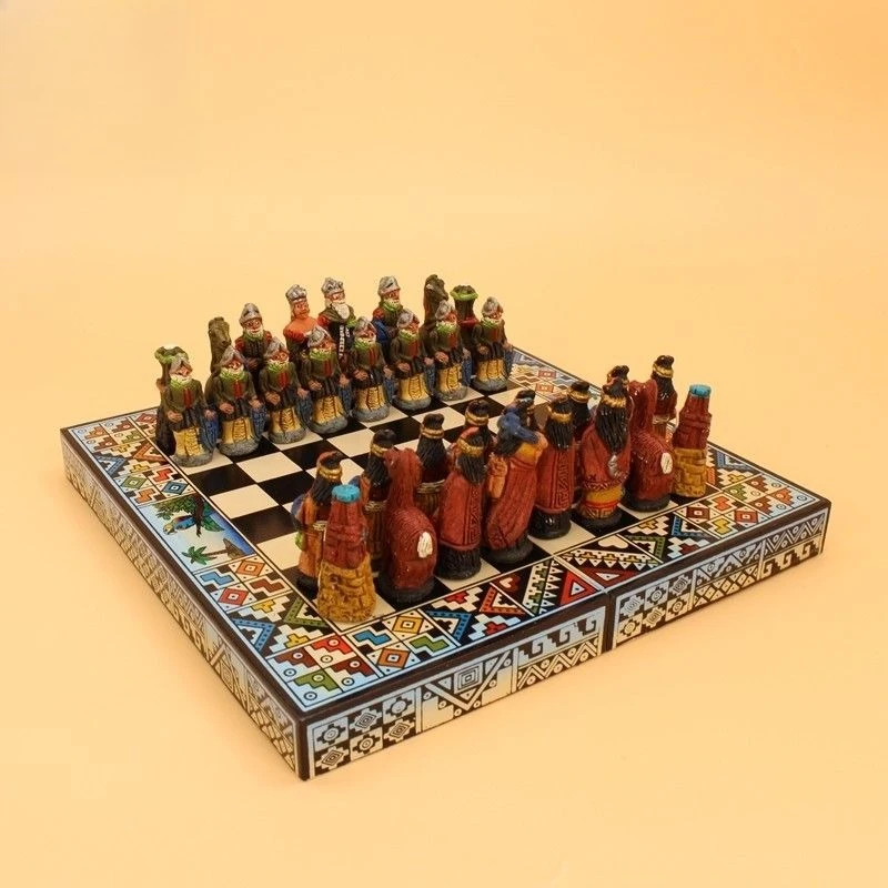 Chess Chess Spanish Colonial Inca Anti-Japanese War History Chess 32 Group Soldiers