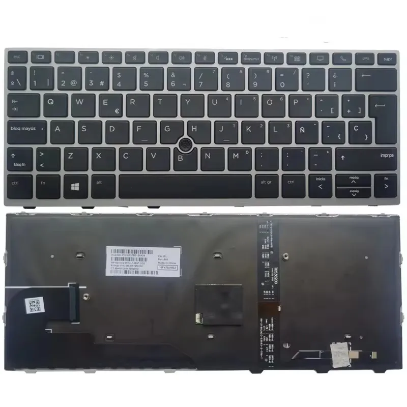 

Клавиатура для HP Elitebook 830 G5 836 G5 L15500-251, указатель с подсветкой, испанская раскладка