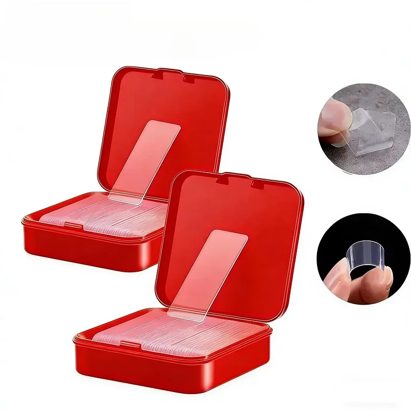 1/2/4/7boxes Traceless Transparent Acrylic Tape Removable Sticky Gel Tape for Nano Double-sided Adhesive Pad for DIY Craft