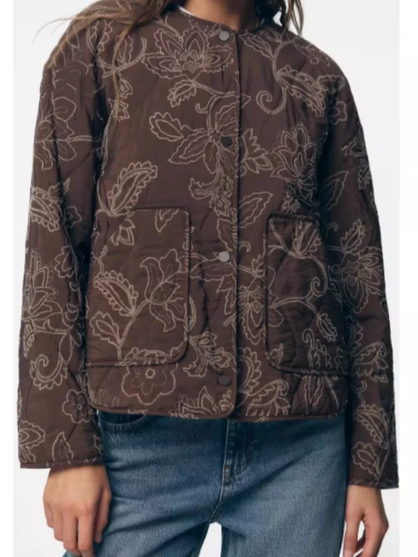 

Женское джутовое пальто в стиле ретро, новинка осени 2025, мягкое полиэфирное волокно с вышивкой, свободный крой, круглый, повседневная одежда