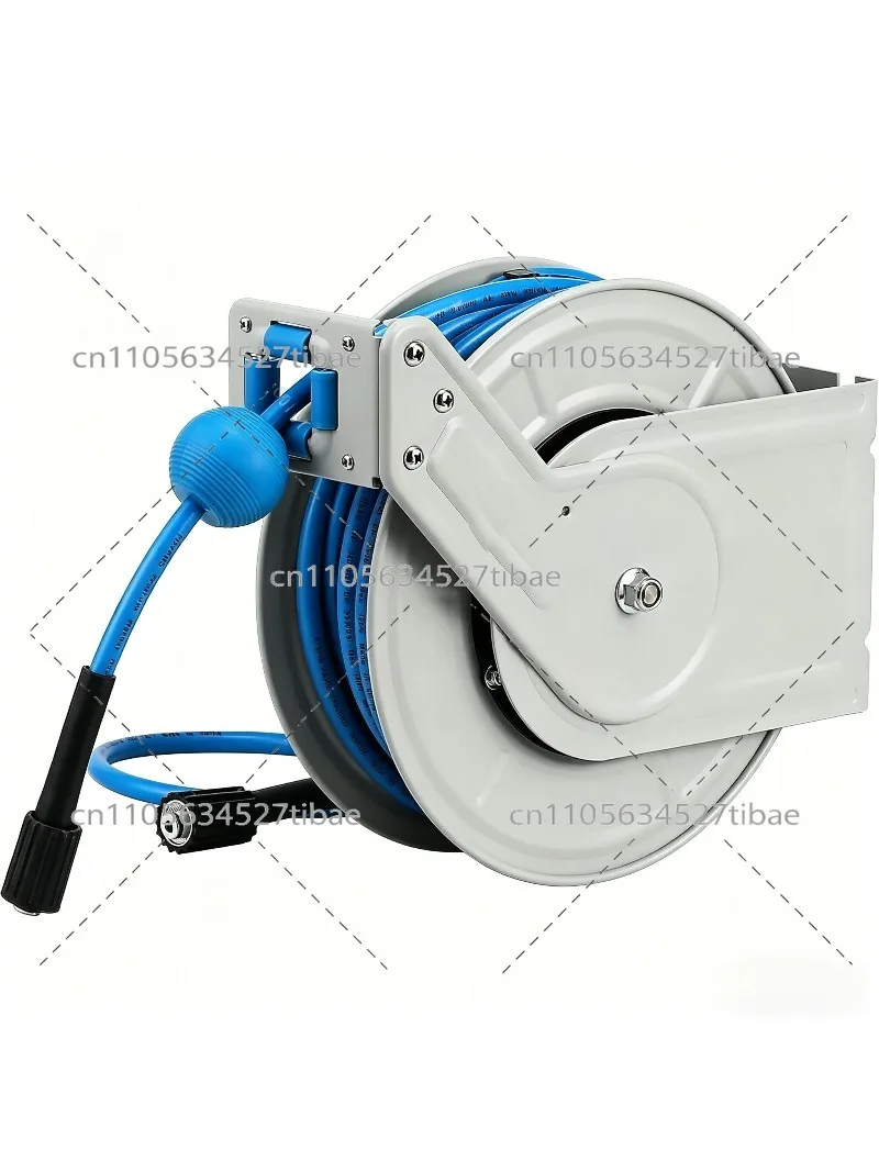 Automatic telescopic reel, strong industrial spring lubricating oil reel, high pressure water flushing drum