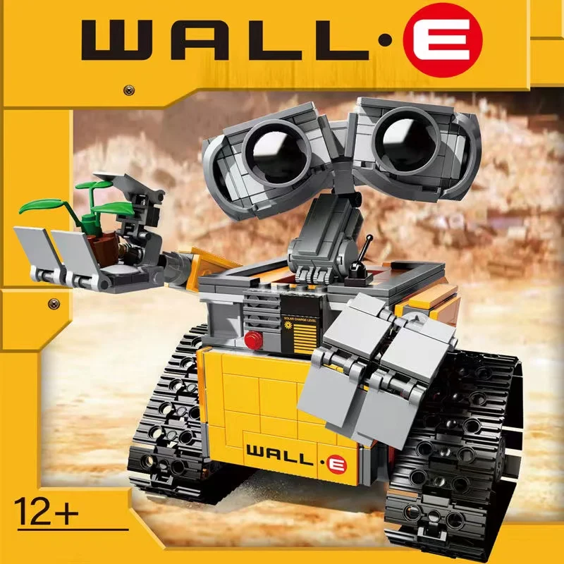 

Конструктор-робот T1303 из 687 деталей, модель Wall-MOC из мультфильма для мальчиков и девочек, развивающие строительные блоки, игрушки