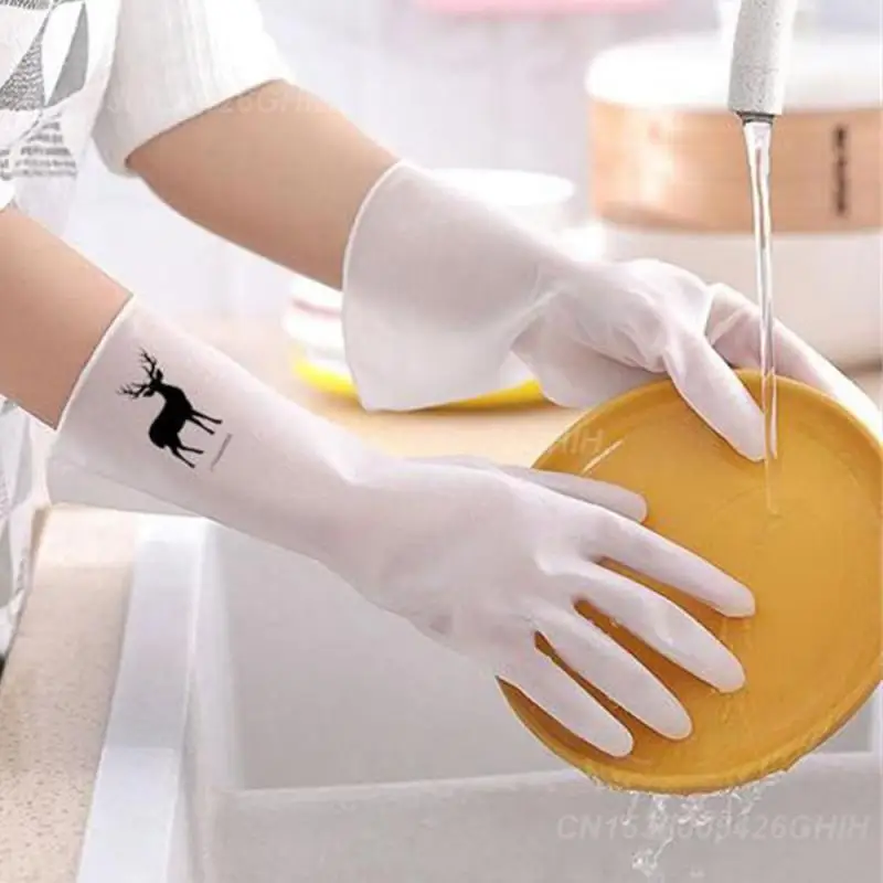 Durable Gloves Effective Cleaning Reliable Rubber Latex Gloves For Dishwashing Dishwashing Gloves Multipurpose Kitchen Gloves