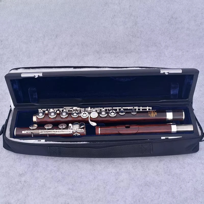 Redwood Flute 17 Open Hole Silver Plated E Key Cocobolo Professional MFL-203