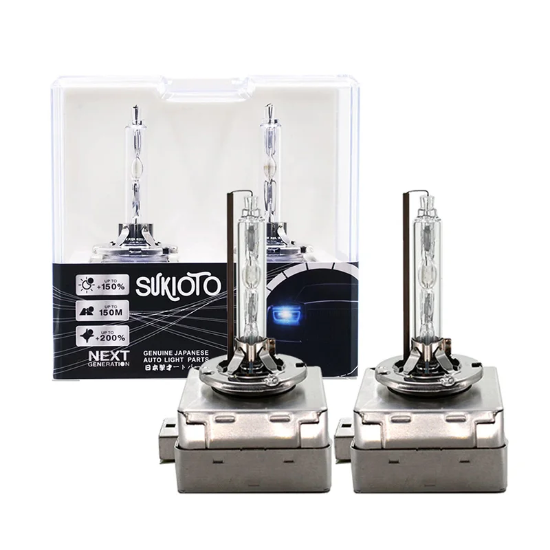 

2PCS SUKIOTO JAPAN 55W D1S D3S Xenon HID Bulbs 35W D1S D3S Xenon HID Lamp D1 D3 Metal Claw HID Headlight 66140 66340 Car Bulb