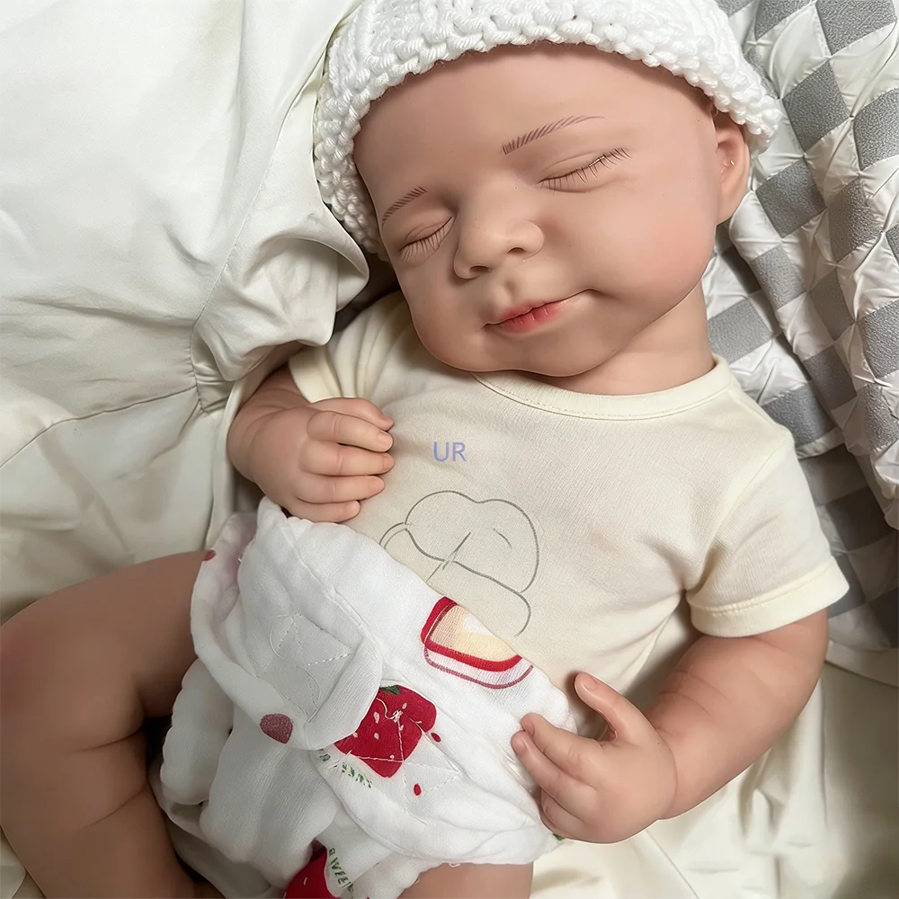 生まれ変わった男の子と女の子のためのシリコン人形,100% 全身,リアルな人形,生まれ変わったアーティストのための収集品,DIYキット,18.5インチ