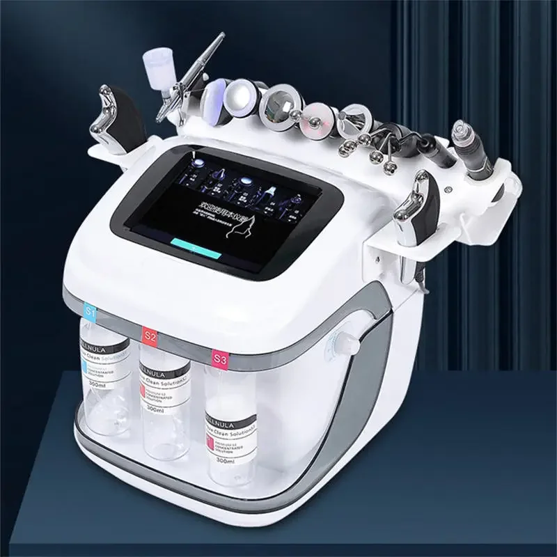 

K Hydro 11 in 1 Hydradermabrasion H2O2 Oxygen Facial Machine Hydra Dermabrasion Machine Skin Exfoliating Device Deep Cleansing