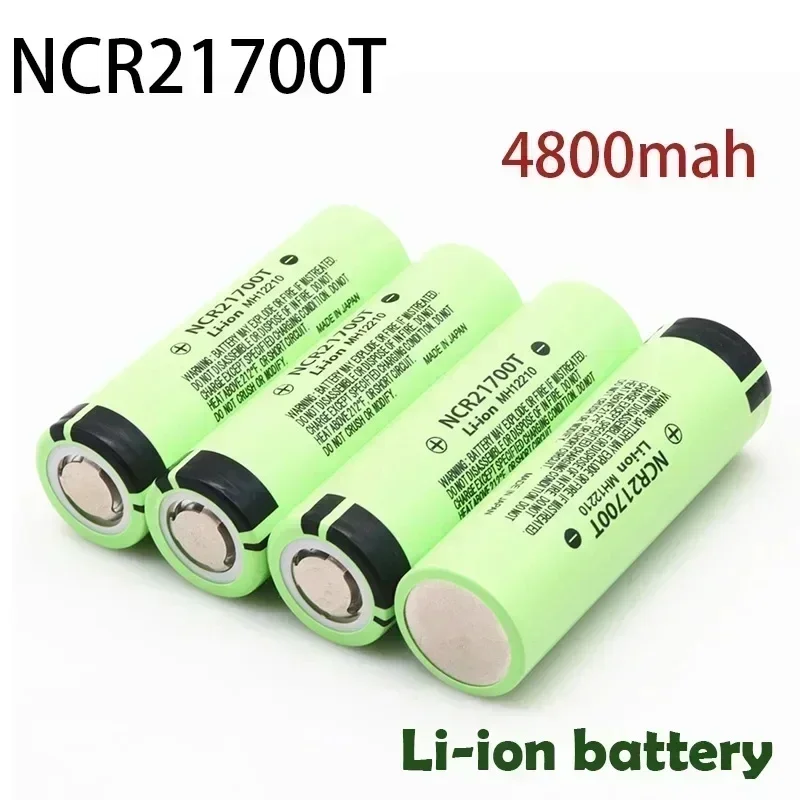 100% Original 21700 battery NCR21700T 3.7V4800mAh High capacity flashlight Rechargeable lithium battery Electric vehicle charger