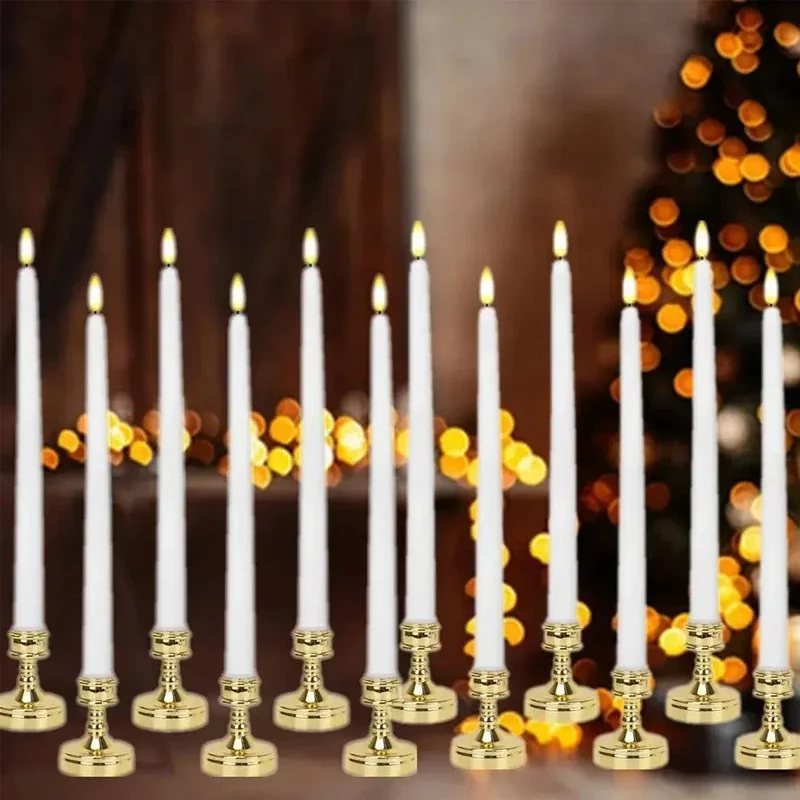 2pcs Candle Holders Candlestick Silver Gold Rod Wax Base For Wedding Party Festival Candlestick Home Decor Candle Holders