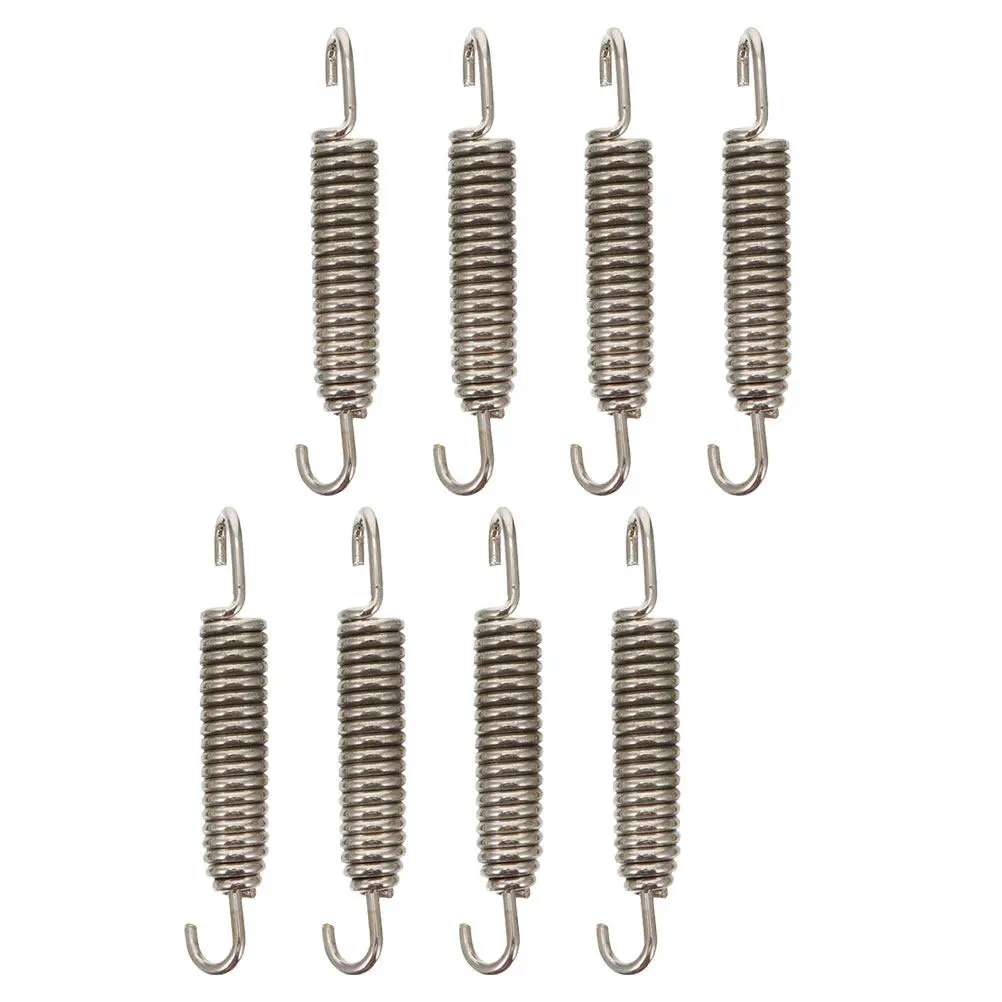 

8Pcs Motorcycle Exhaust Pipe Springs Stainless Steel High Temperature Resistant Muffler Hook Spring Motorbike Modified Pipe