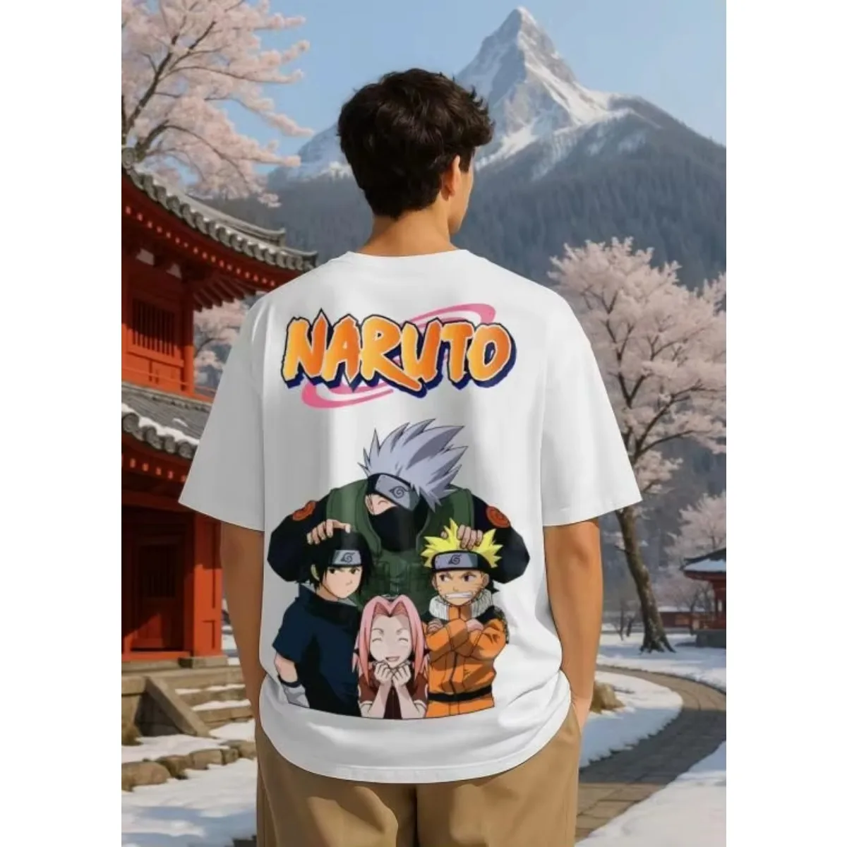 

Naruto 2025 New Hot Japanese Men's T-shirt Cotton Anime Print Summer Casual Streetwear Cosplay Oversized Graphic Tee Y2k Clothes