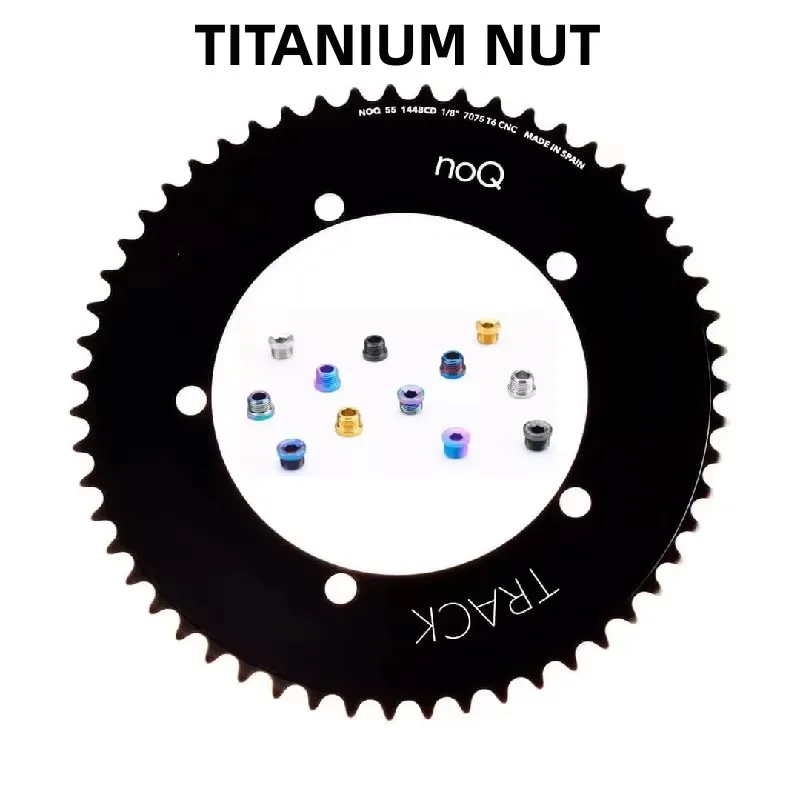 

5pcs Track bike chainring nut for ROTOR chainring titanium screw