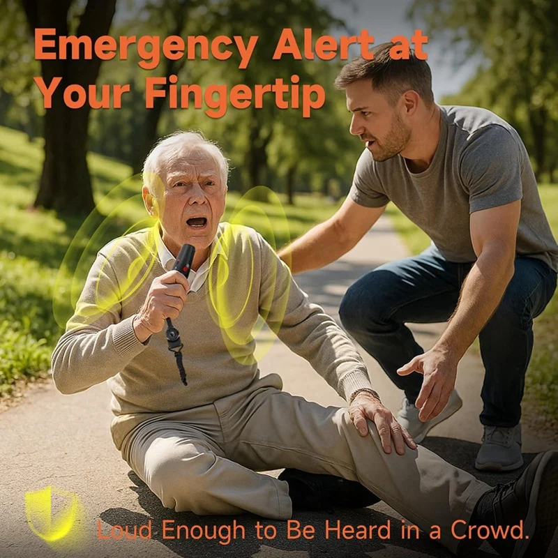 3 عبوات من صفارات الطوارئ الإلكترونية بدون نفخ للمدربين والحكام والمعلمين والاستخدام في حالات الطوارئ-A86Z #6