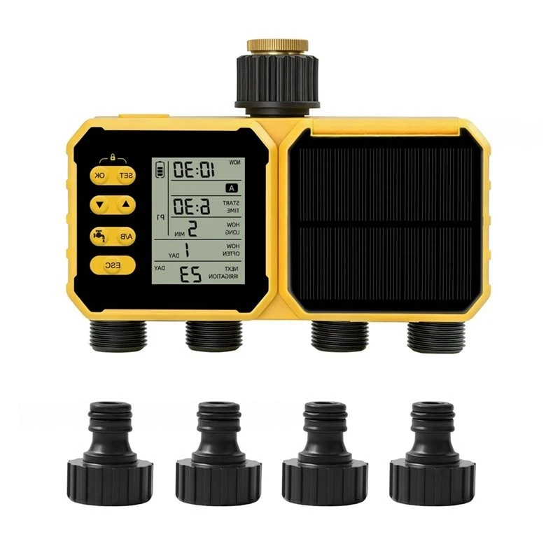 A98Z Solar Irrigation Timer Smart APP Control Automatic Irrigation System Outdoor Water Timer Garden Watering Tool Imperial
