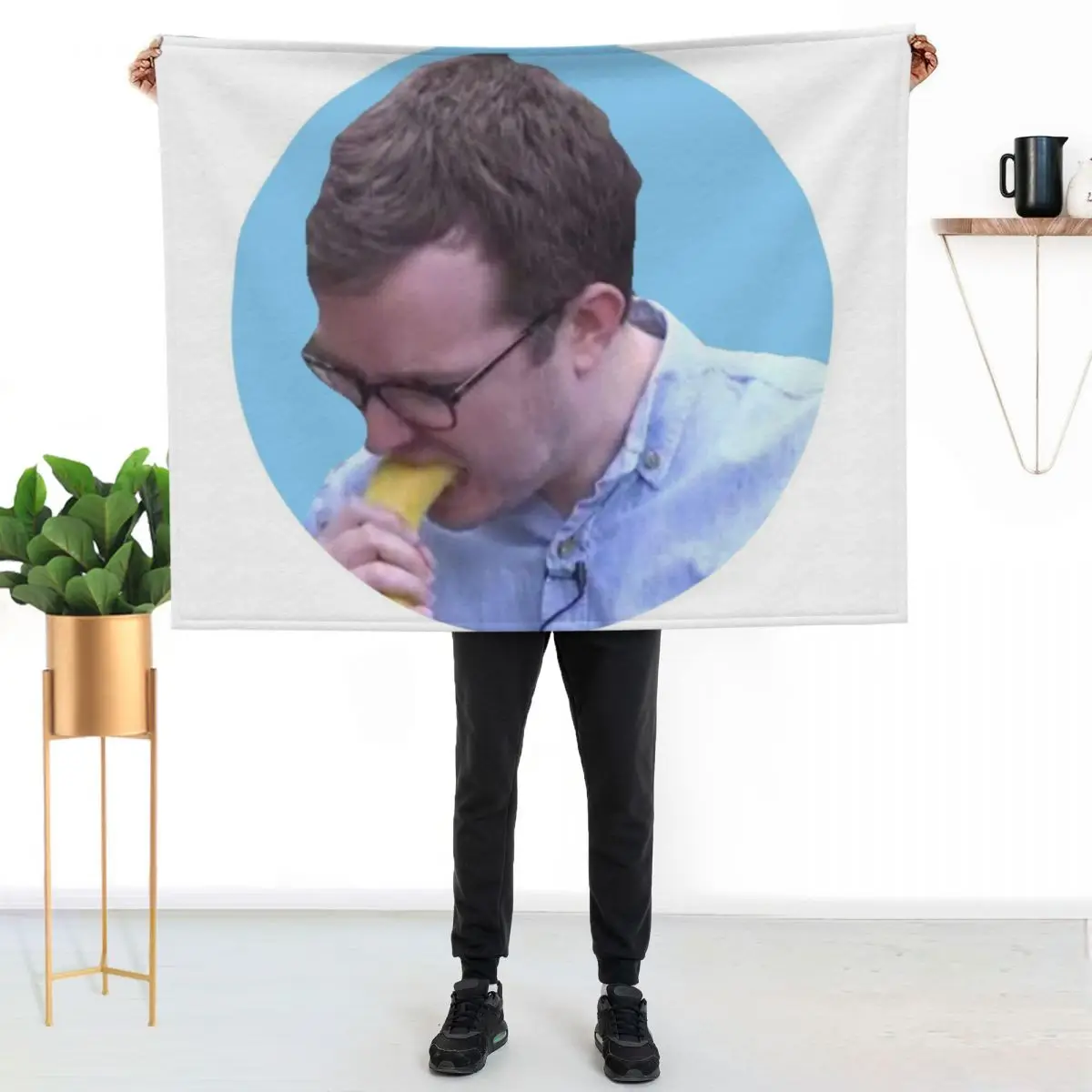 Мягкое и комфортное одеяло Griffin Mcelroy Vores a Banana для чтения и просмотра телевизора