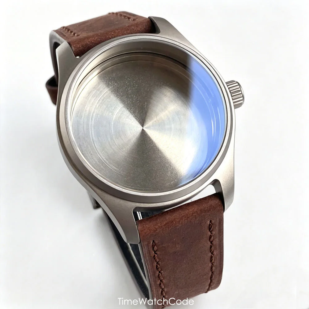 39mm Pilot Watch Case for NH35 NH36 NH38 NH34 PT5000 ETA2824 SW200 VH31 Miyota8215 Titanium/316L Steel Sapphire Glass Waterproof