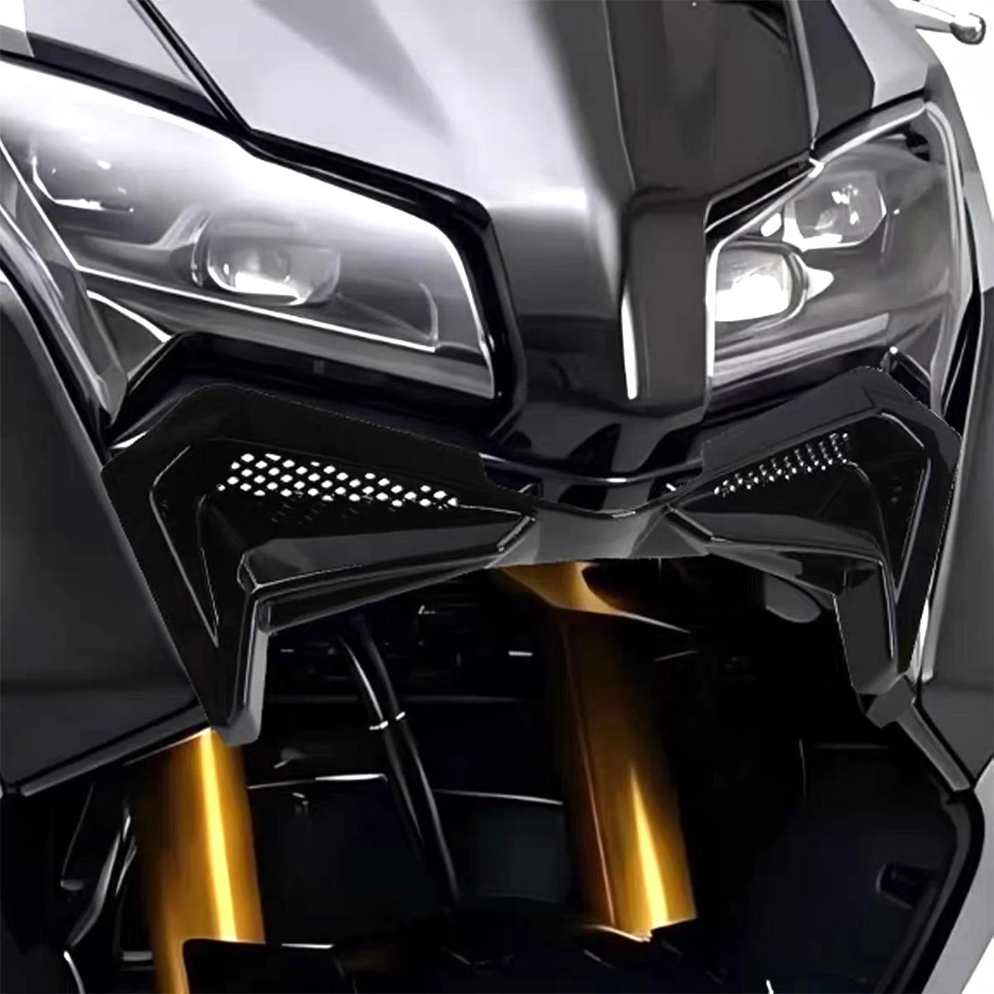 For YAMAHA TMAX 560 The front airfoil fairings 2025-2026-New model Yamaha TMAX 560 The front air intake grilles Front panel