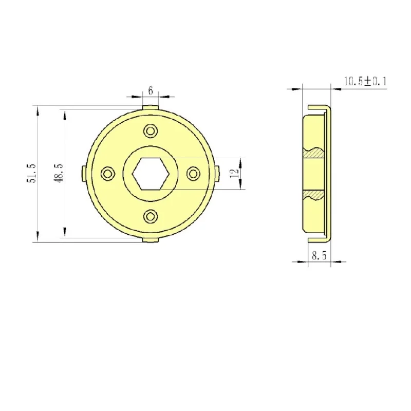 0.5NM/2NM  Rotating Damper Bidirectional Flip Cover Slow Return Buffer Cabinet Row Chair Seat Hinge Rotary Damper