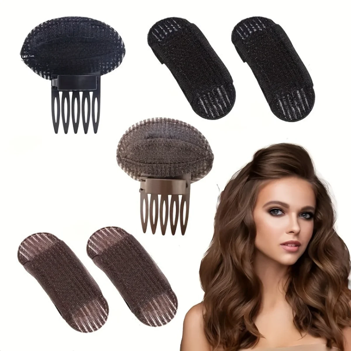 Fluffy Sponge Hair Clip Invisible Hair Volume Pad DIY Styling Insert Hair Pad Magic Volumizing Comb Hair Accessory