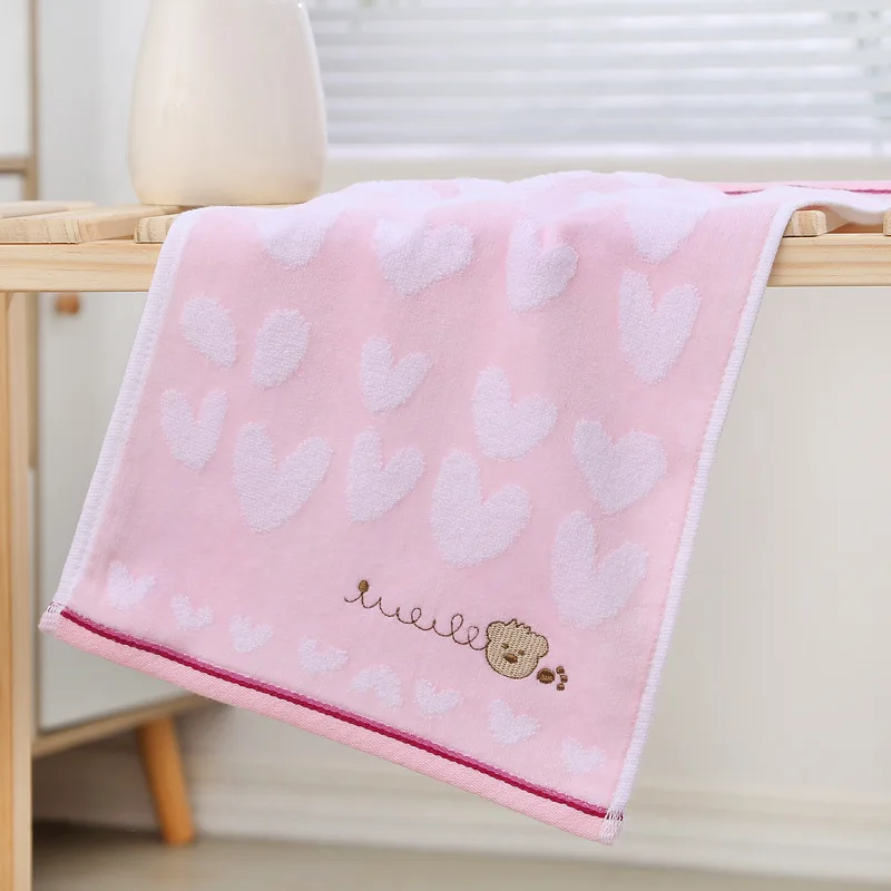 Soft Cotton Baby Bath Towels Cartoon Bear Face Towel for Newborn Kids Adults Absorbent Washcloth Children Bathroom Shower Towels