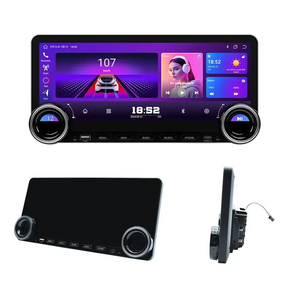 12.3 Inch Universal Car Radio Wireless Carplay Android Auto Diamond 2k Car Dvd Player Player for Volkswa.gen VW Golf 6 MK6 GTI