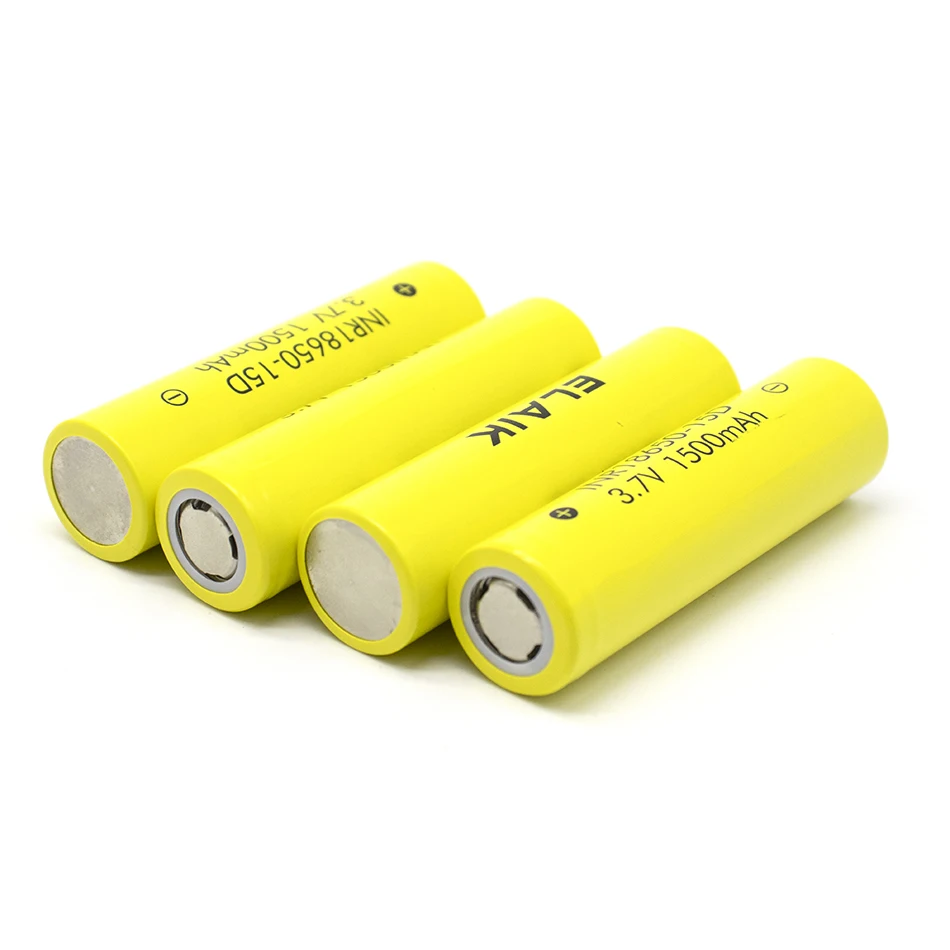 10ชิ้นแบตเตอรี่พลังงาน INR18650 3.7V 1500mAh ชาร์จไฟได้แบตเตอรี่ลิเธียมเหมาะสำหรับเครื่องมือไฟฟ้าและแบตเตอรี่ไฟฟ้า