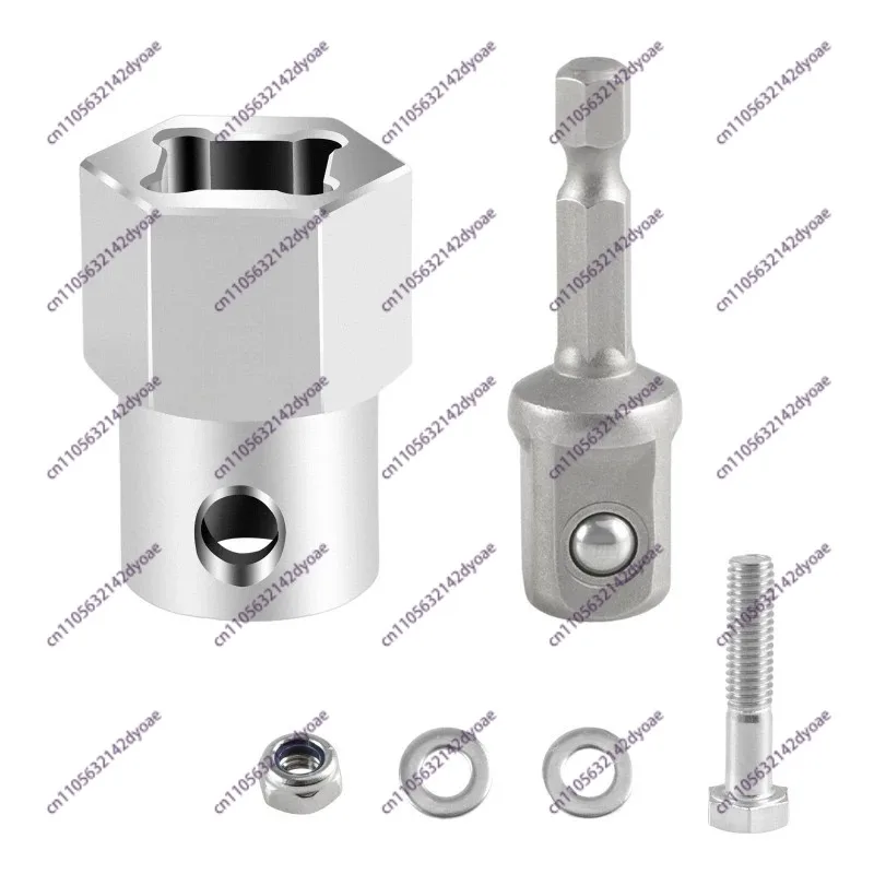 Stainless Steel Top Wind, Trailer Jack Crank, Handle Charging Drill Adapter