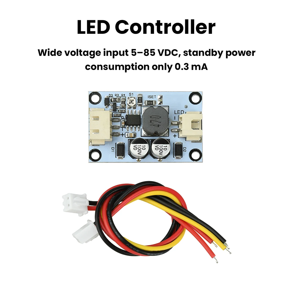 DC 5-85V LED Driver Module 2.5A Adjustable Constant Current PWM Dimmer for Automotive Solar Lighting view 4