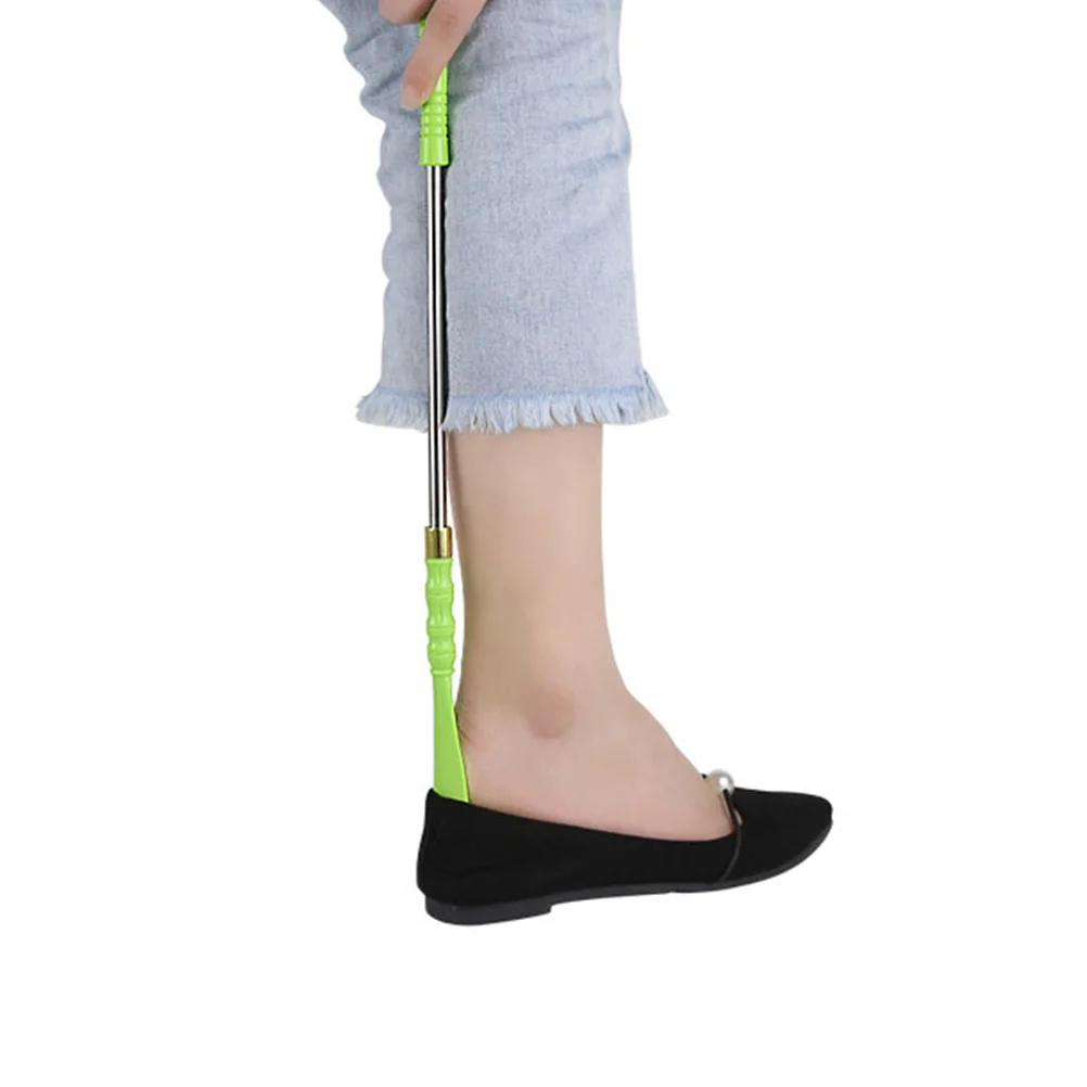 

5Pcs Steel Tube Shoe Horn Durable Ergonomic Home Travel Shoe Lifter Long Handle Shoehorns Pain Relief Tool for Elderly Men Women