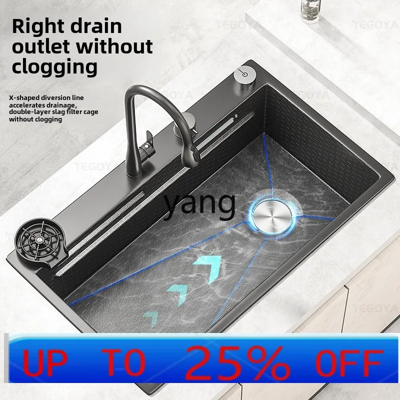 

LHH Kitchen Vegetable Basin Large Single Slot 304 Stainless Steel Household Undercounter Basin Dishwasher