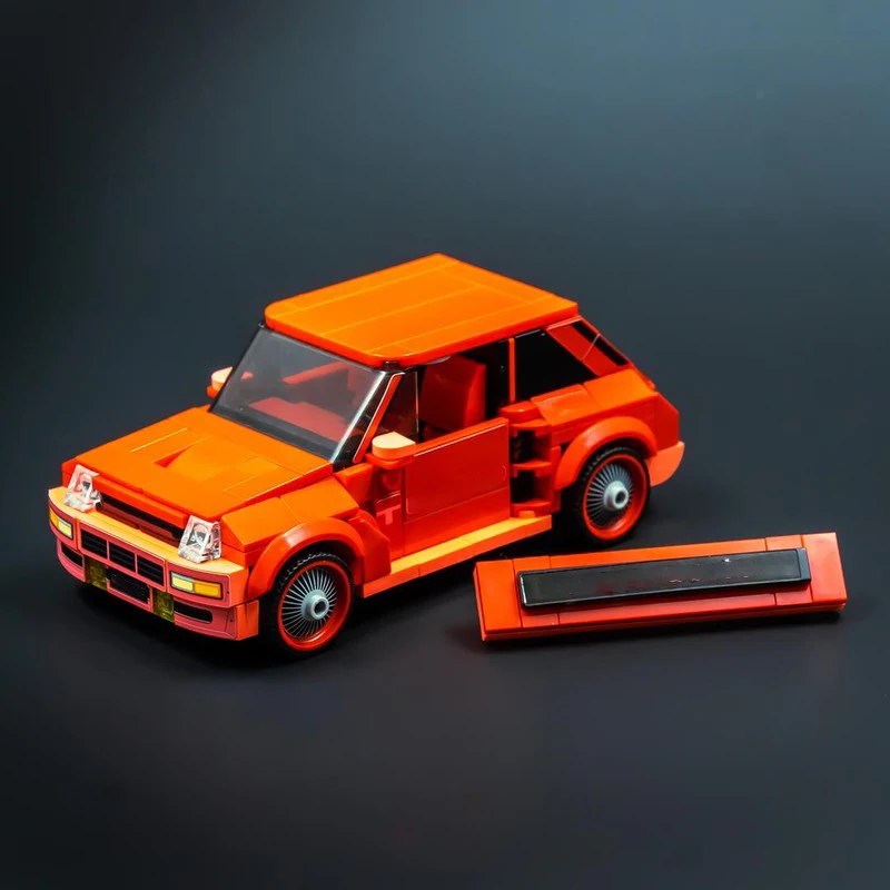 Wykwintny nowy model pojazdu z klocków MOC hatchback 5 Turbo technologia modułowa zabawka dla dzieci prezent zestaw do samodzielnego montażu DIY