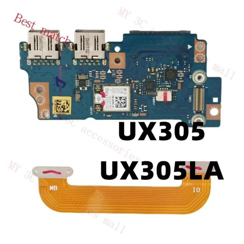 Original for ASUS UX305 UX305LA wifi usb card reader replacement board P/N:UX305LA IO board with cable