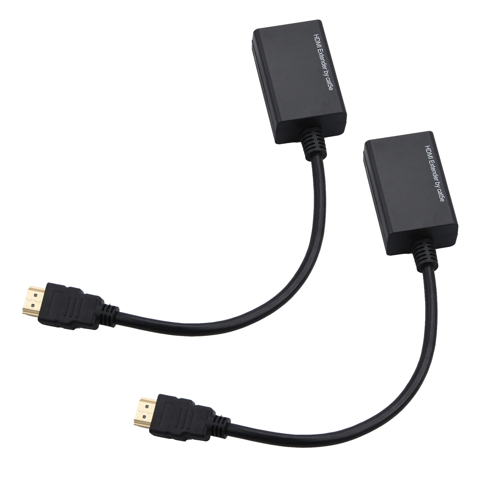 1080P HDMI-Compatible Extender Cat5e Cat 6 Ethernet Signal RJ45 Lan Converter 3D HDMI-Compatible Transmitter Receiver TX RX 30M