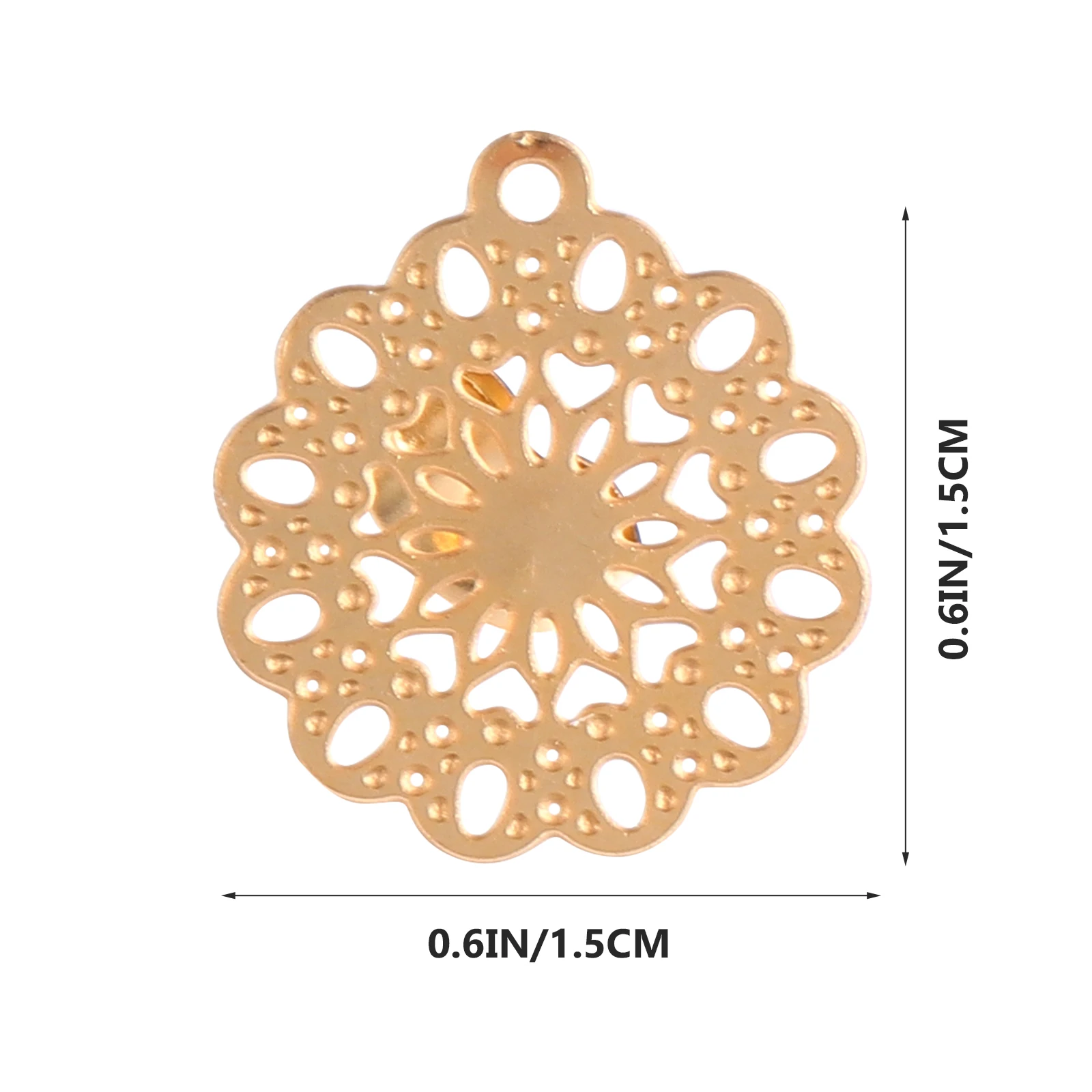 

Golden Hollow Earring Studs Pendant DIY Jewelry Making Parts Accessories Lightweight Comfortable Elegant Stylish