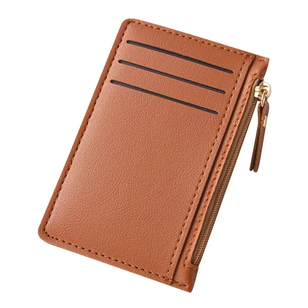 Tarjetero compacto ultrafino para mujer con múltiples ranuras, bolso para licencia de conducir, mini billetera minimalista, tarjetero de una sola pieza