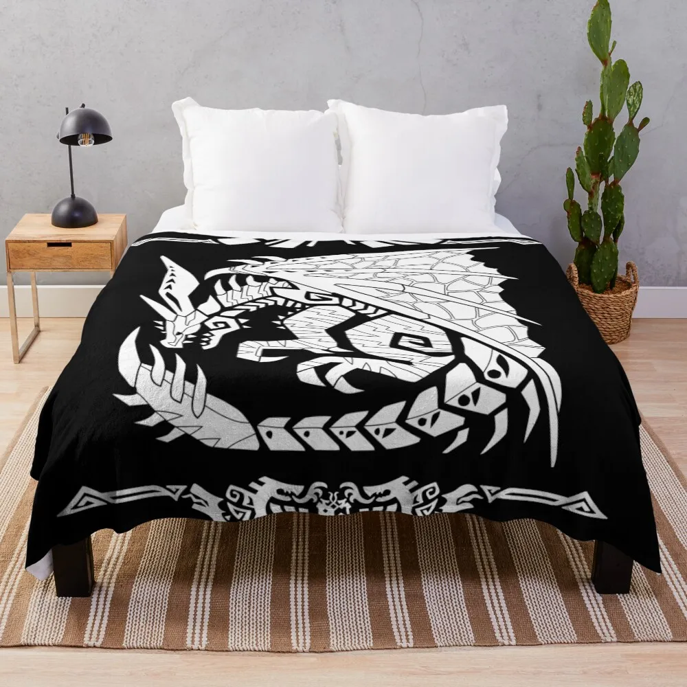 Safi'jiiva Monster Hunter World Throw Blanket Lightweight Warm Blanket for Indoor Outdoor Use