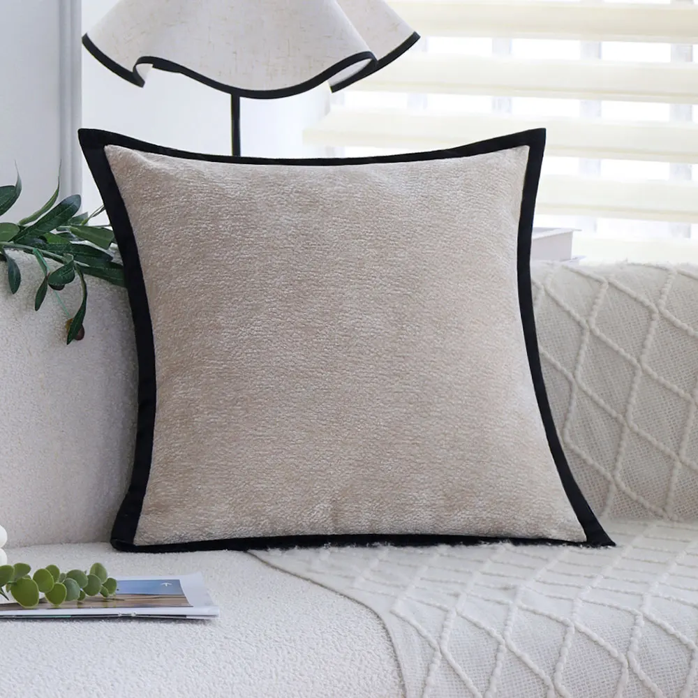 Cushion Cover 45x45 Ultra Soft Throw Pillow Cover Chenille Decorative Pillows for Sofa Living Room Cojines Decorativos Para Sofá