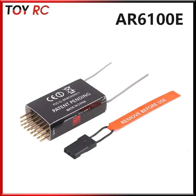Ar6100e Rc Drone Receiver 2.4ghz Dsm2 6 Channel Enhanced 400m For Rc Fixed Wing Aircraft Multicopter Helicopter