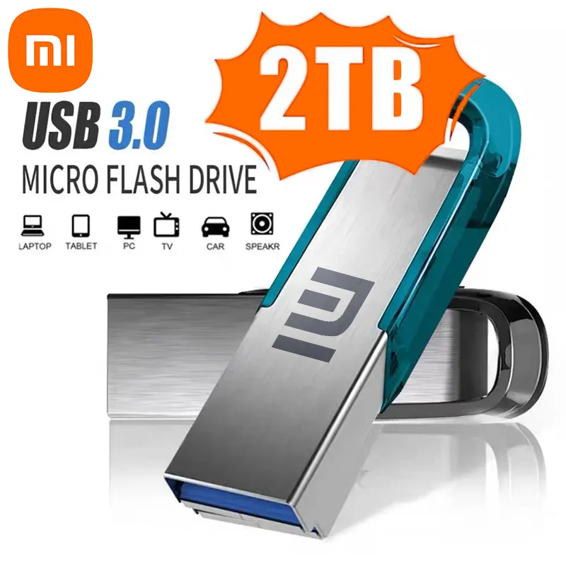 Xiaomi-unidad Flash USB 3,0 de alta velocidad, memoria Usb 3,0 de 2tb, 1tb, 512GB, disco de Metal para PC de mesa