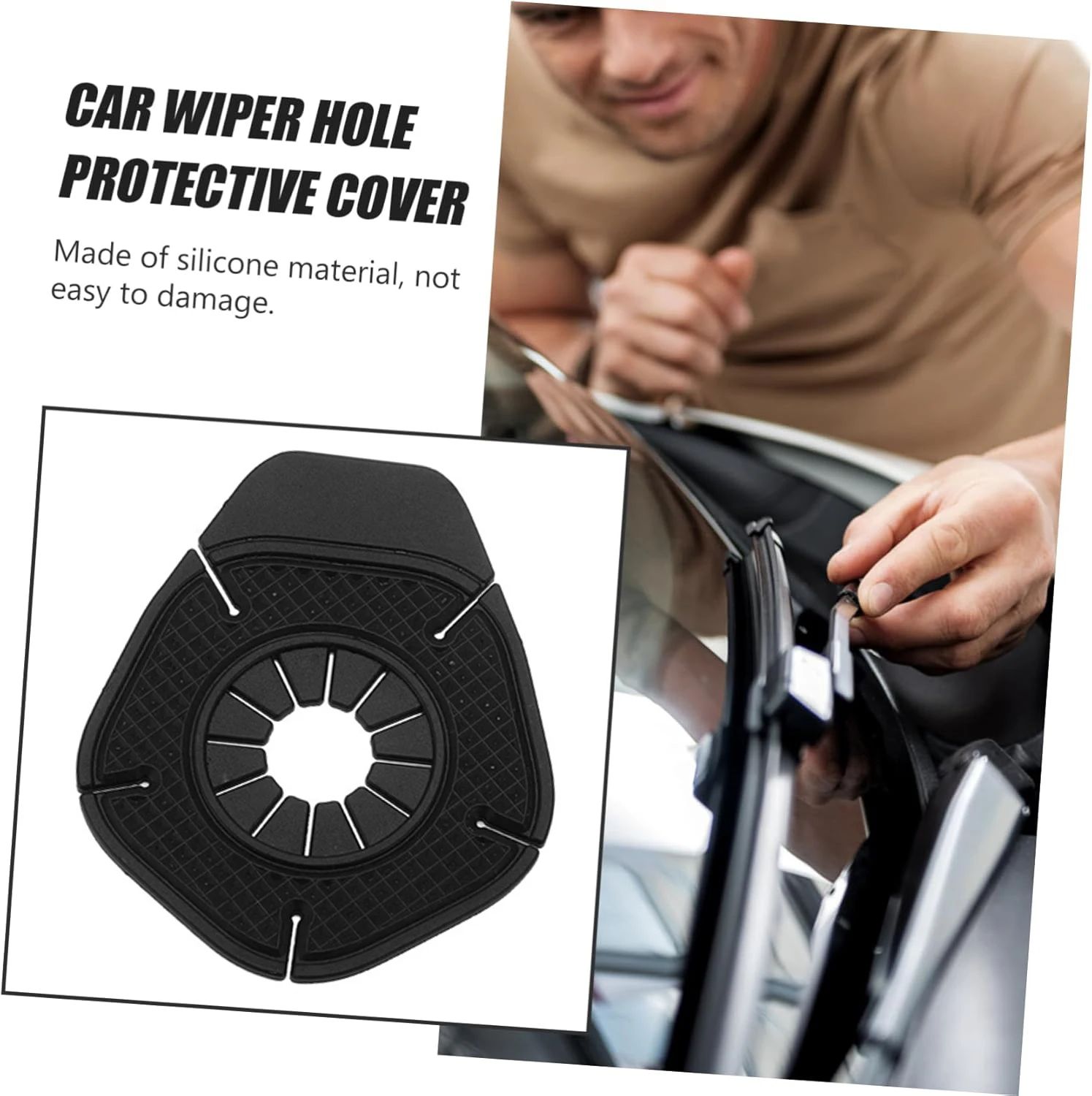 Universal Car Windshield Wiper Protective Cover for Prevent Debris Prevention Leaf Falling Wiper Bottom Hole Dustproof Cover