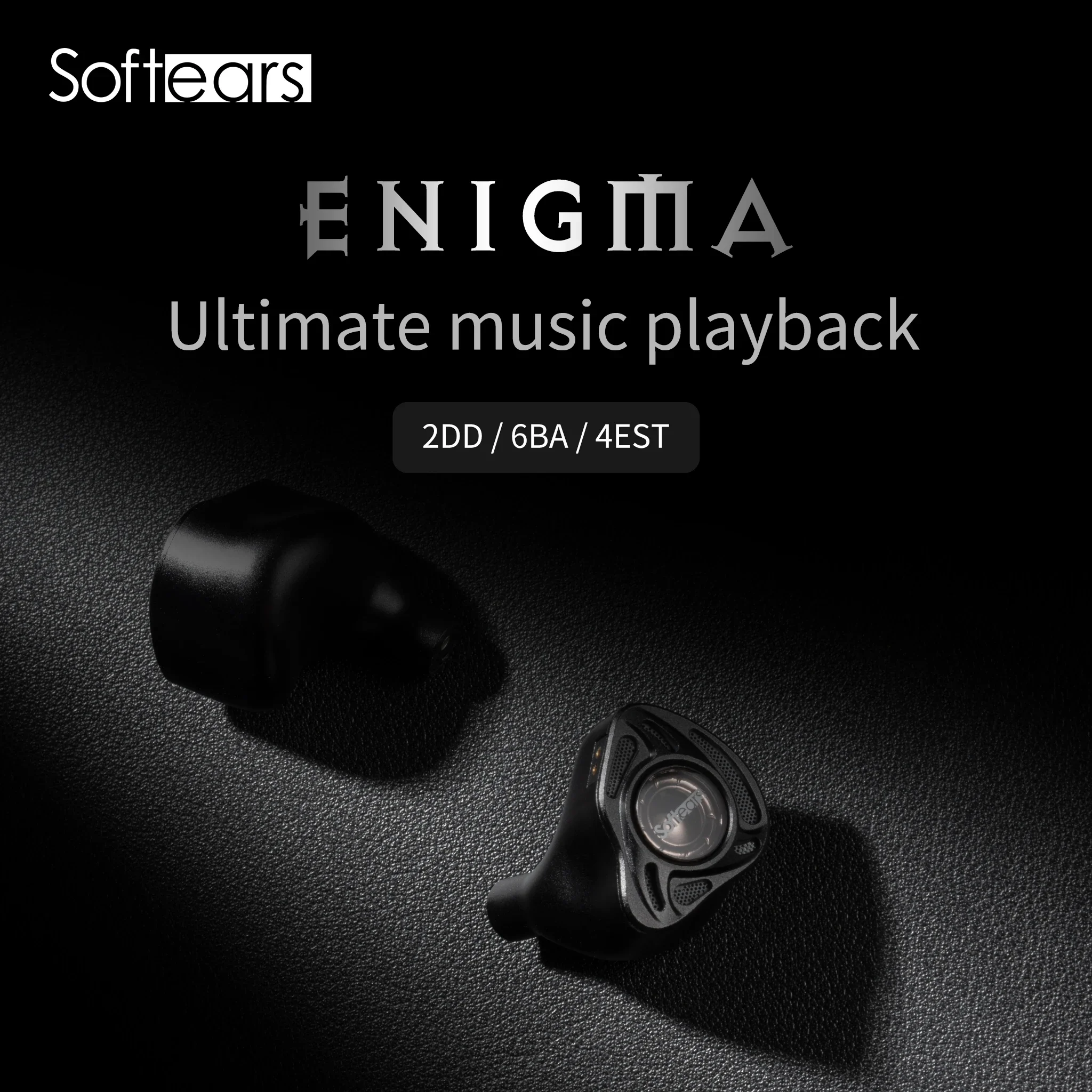 Softears Enigma 2Dynamic 6Balanced Armature 4Electrostati Driver in-Ear Wired Cable Hifi End Earphones 12-Driver 5-Way Hifi Iems