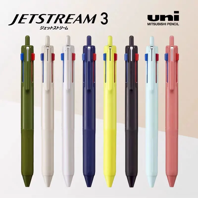 

1pcs UNI JETSTREAM 3Color Multi-function Pen SXE3-507 Ballpoint Pen Limited Medium Oil Pen 0.5/0.7mm Japan Stationery