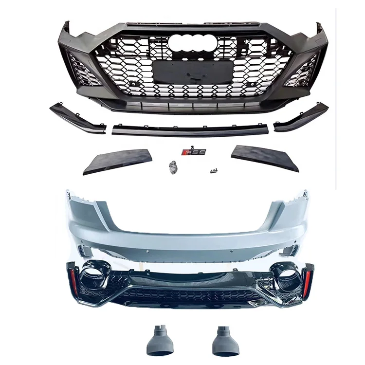 

Auto Parts Car Hot Sale bodykit front bumper with rear bumper for Audi A6 S6 Upgrade to RS6 2019-2023