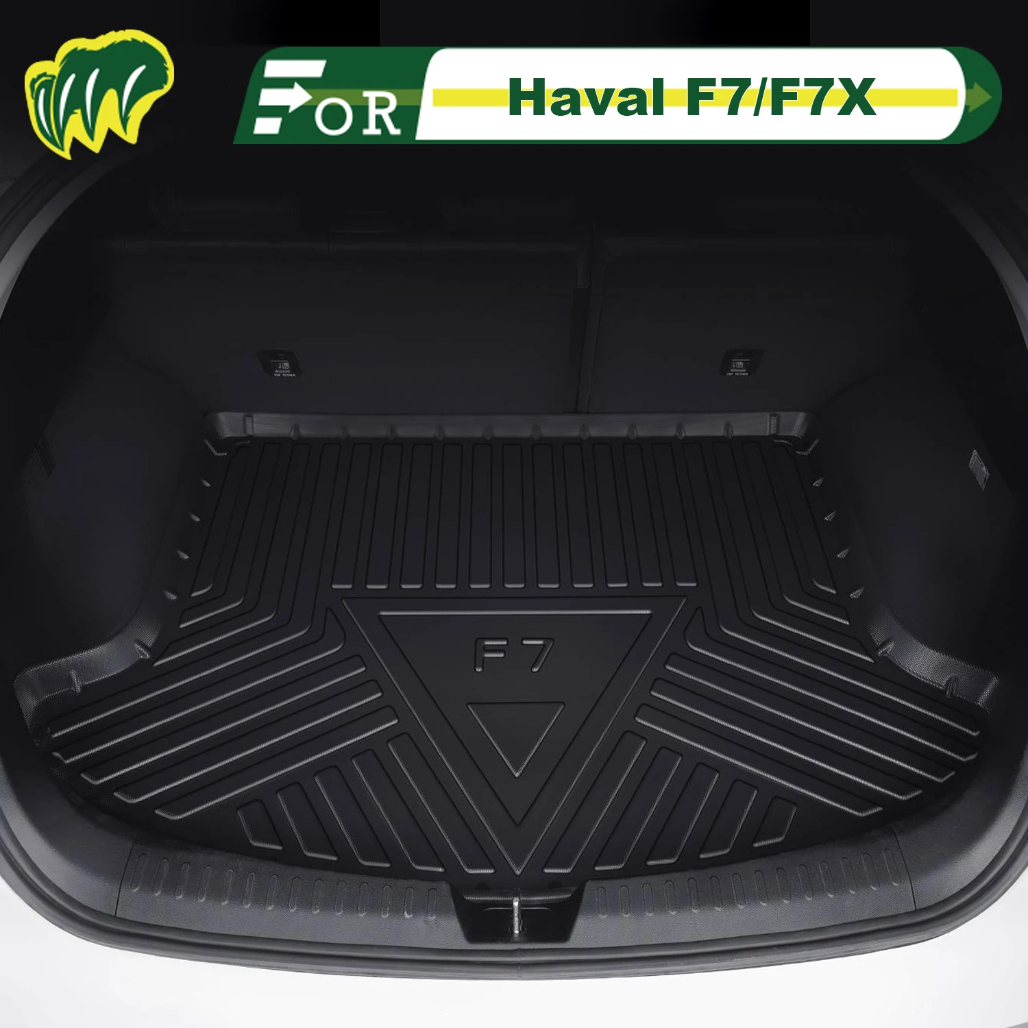 

For Haval F7/F7X 2019-2025 TPE Custom Fit Car Trunk Mat All Season Cargo Mat 3D Shaped Trunk Liner Rear Trunk Protection Mat