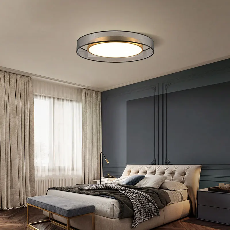 Post-modern Simple Atmosphere Ring Pendant Light Nordic Round Ceiling Light Restaurant Bedroom Living Room Home Decor Lighting